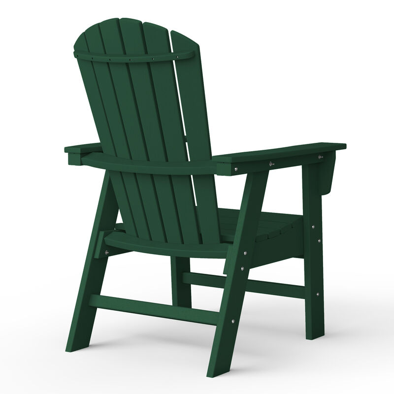 WestinTrends Dylan Outdoor Patio Shell-back Adirondack Dining Chair Weather Resistant