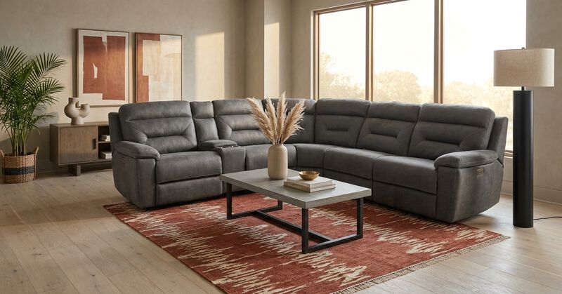 Aberdean 6-Piece Power Sectional image number 1