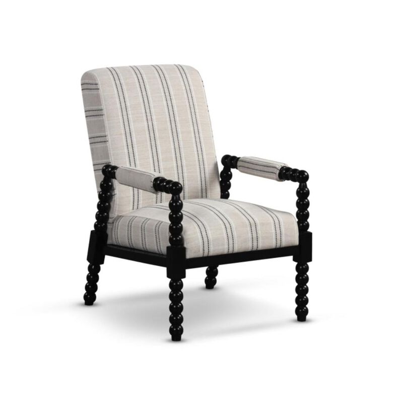 Hivvago Upholstered Accent Chair with Rubber Wood Frame for Living Room