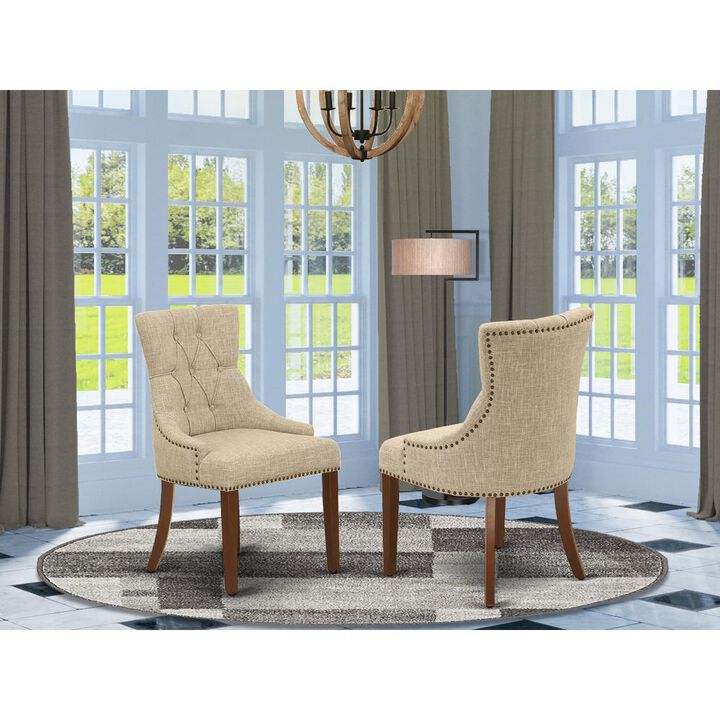 East West Furniture Dining Chair Mahogany, FRP3T05