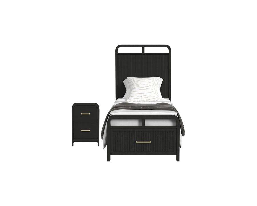Ridgemont Black Twin 2-Piece Set