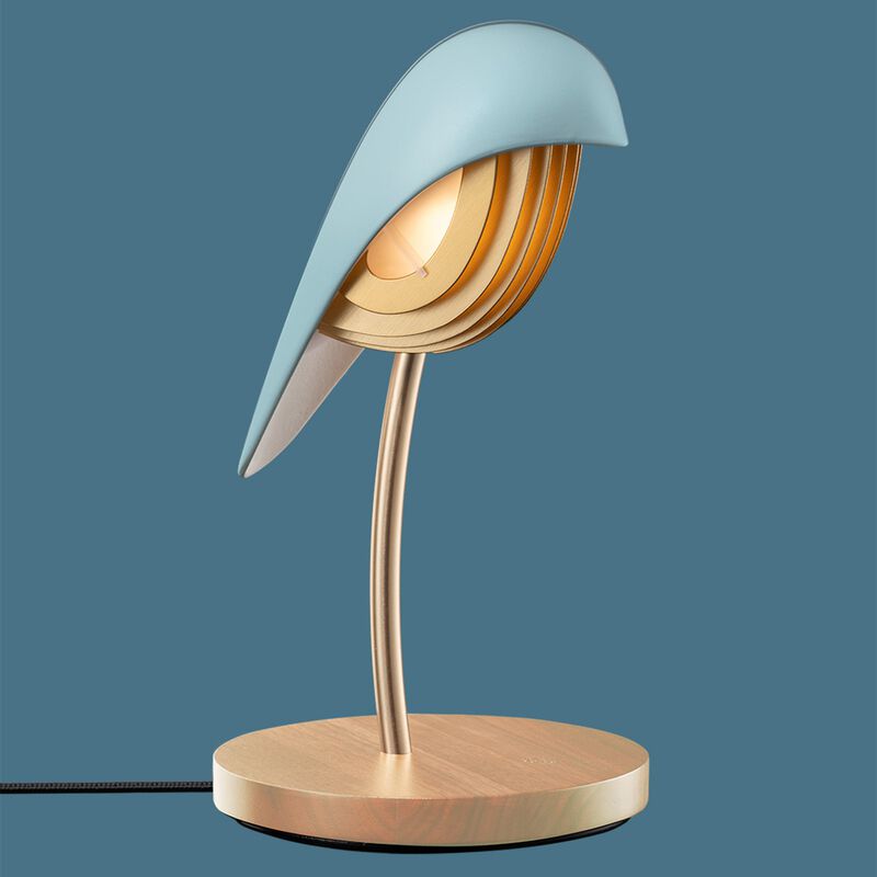 Desk Lamp BIRD Aqua Blue image number 3