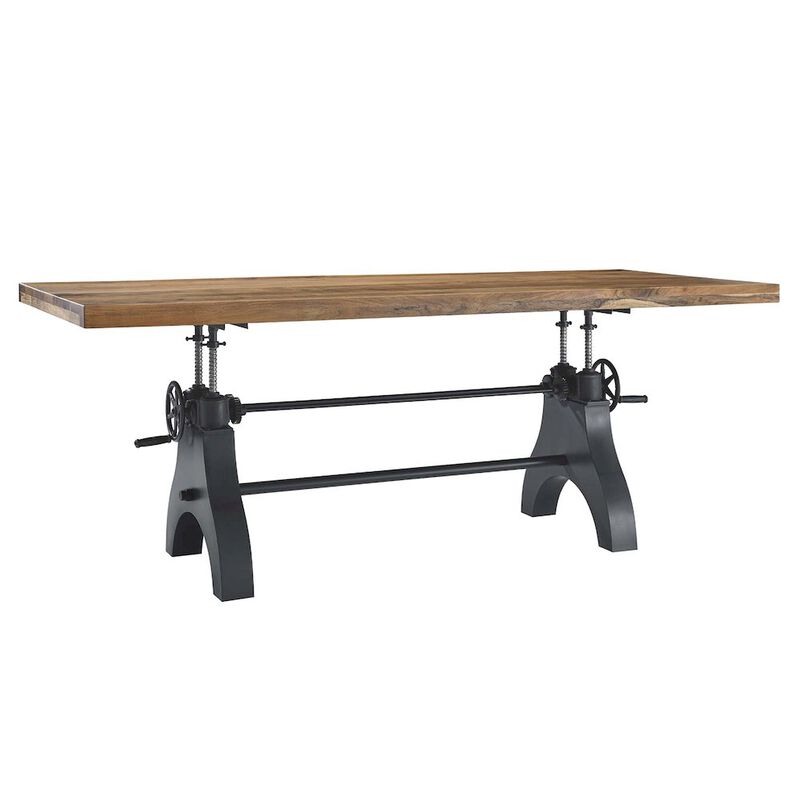 Genuine 96" Crank Adjustable Height Dining and Conference Table image number 3
