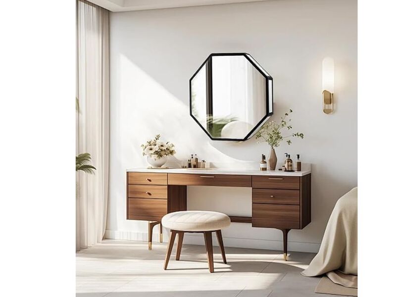 11.8" RGB LED Infinity Tunnel Mirror &ndash; Octagon Wall Light with App & Remote