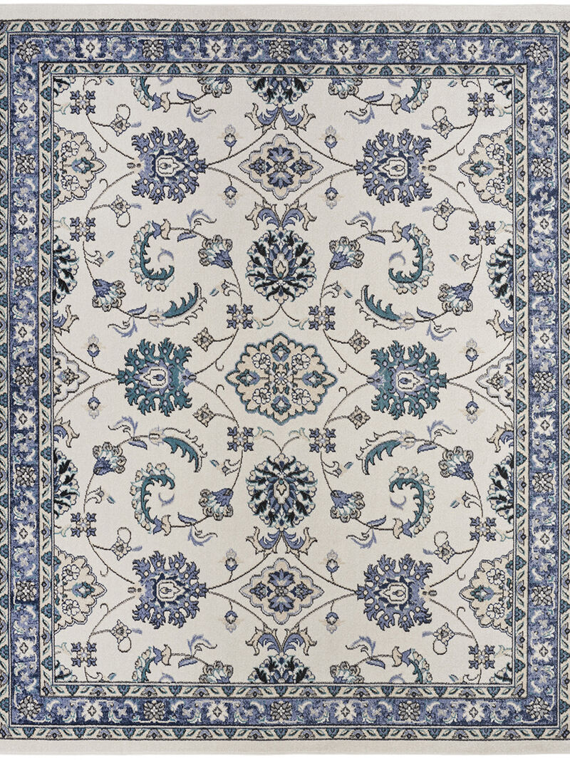 Nourison Essentials NRE05 Ivory/Blue 6' x 9' Rug