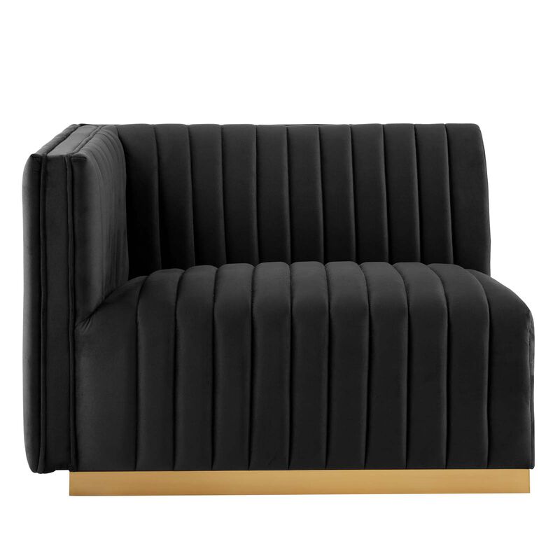 Conjure Channel Tufted Performance Velvet Loveseat image number 4