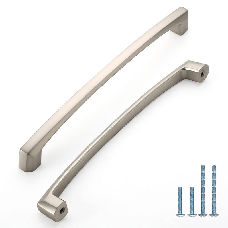 KNOKLOCK 10 Pack 7 Inch(177mm) Kitchen Cabinet Handles Brushed Satin Nickel Cabinet Pulls Kitchen Cabinet Hardware Drawer Pulls