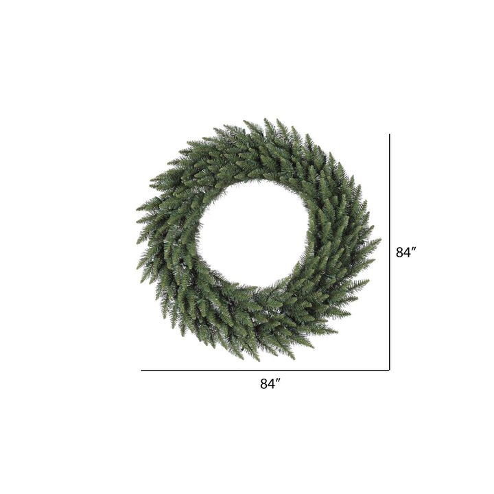 Vickerman 84" Camdon Fir Artificial Christmas Wreath, Unlit - Faux Holiday Wreath - Indoor Seasonal Home Decor