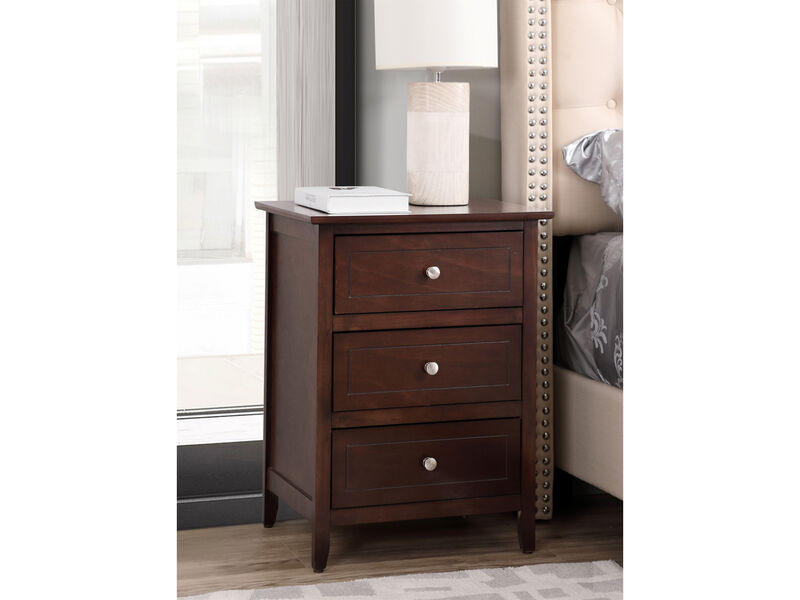 Daniel 3-Drawer Nightstand (25 in. H x 15 in. W x 19 in. D)