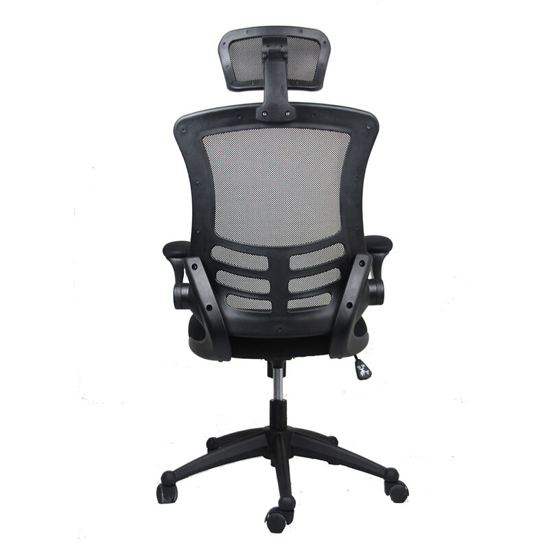 GOODSILO Modern High-Back Mesh Executive Office Chair with Flip-Up Arms and Adjustable Headrest image number 4
