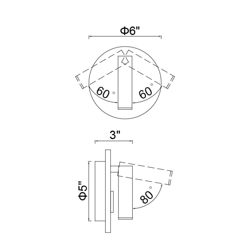 CWI Lighting Private I LED Sconce With Matte Black Finish