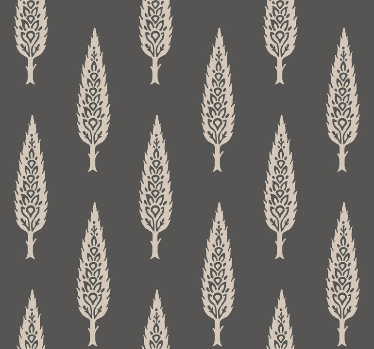 Juniper Tree Black & Taupe Wallpaper