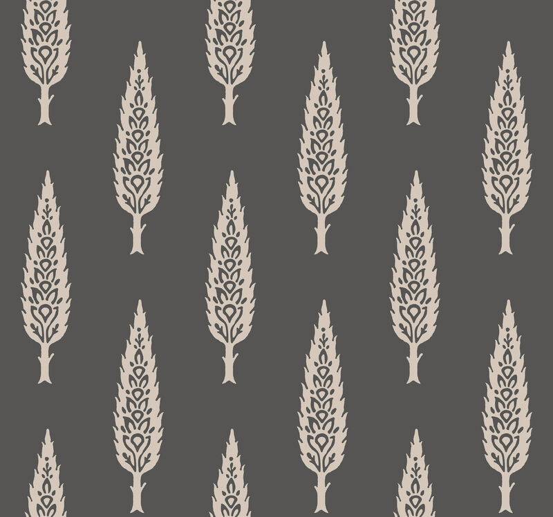 Juniper Tree Black & Taupe Wallpaper image number 0