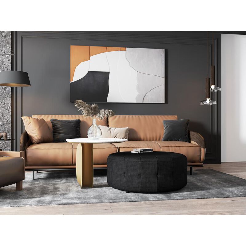 Brenda Small Round Ottoman