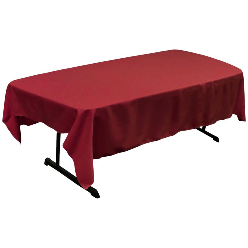 Polyester Poplin Tablecloth 60x90 Inch Dining Table Cover image number 0