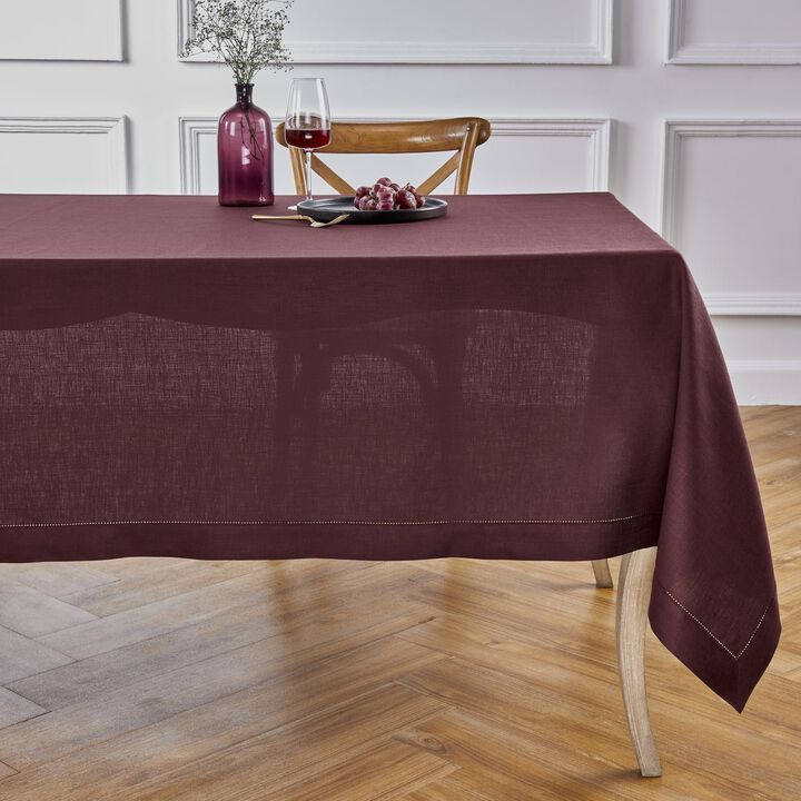 Linen Tablecloth - Classic Hemstitch