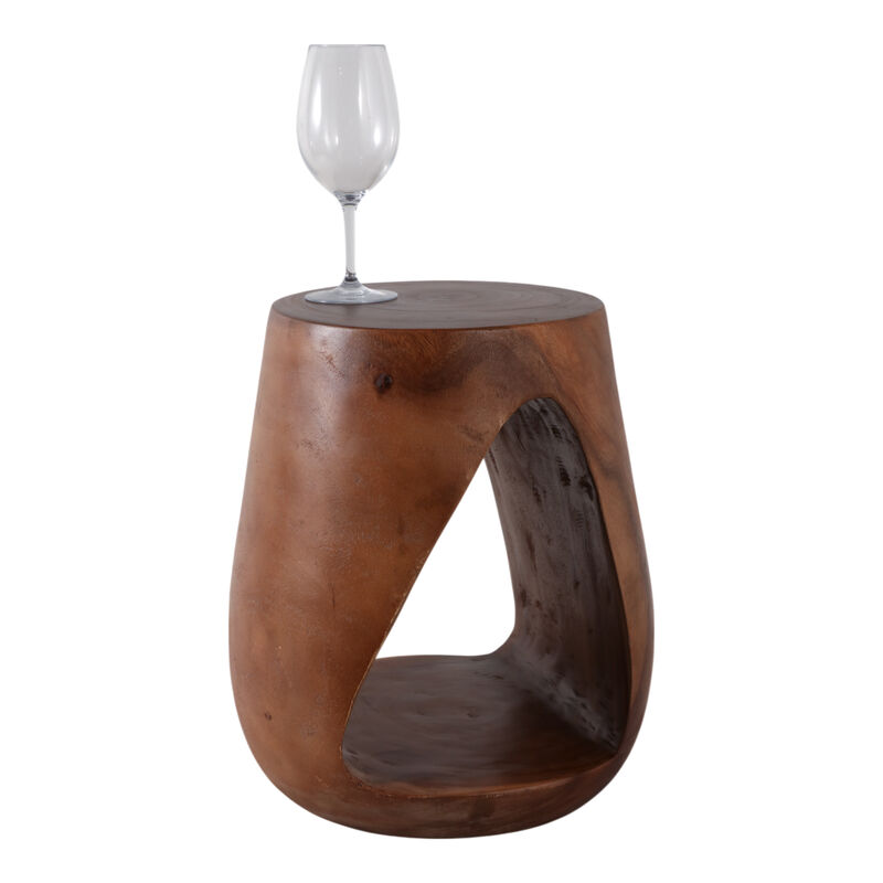 Open Cut-out Wood Accent Table image number 1
