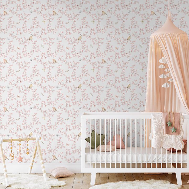 Bambino Birdy Pink Wallpaper 284-1