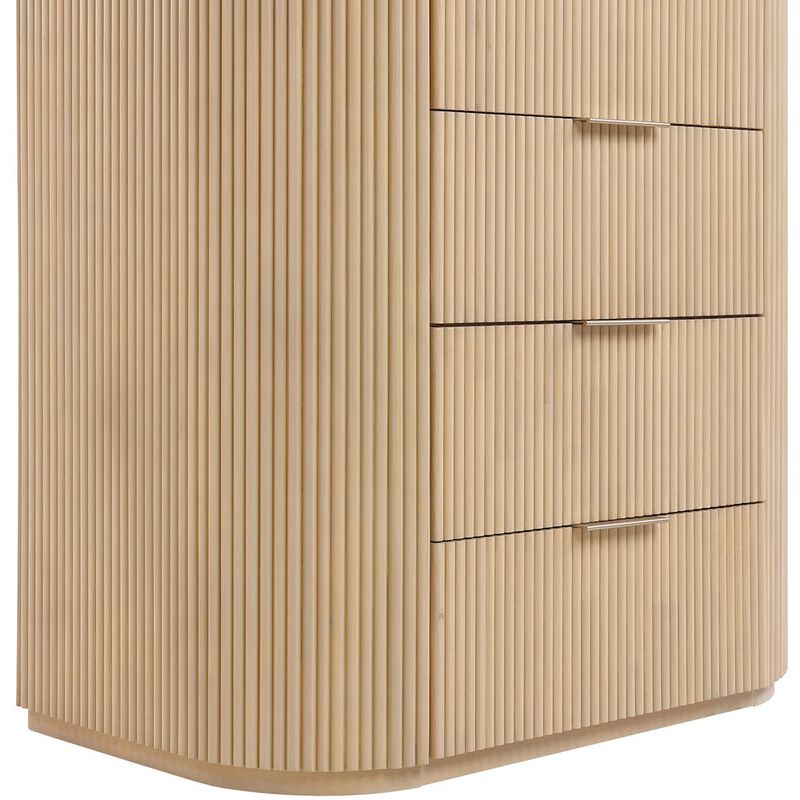 Meridian Furniture Astrid Solid Wood And Oak Veneer Chest