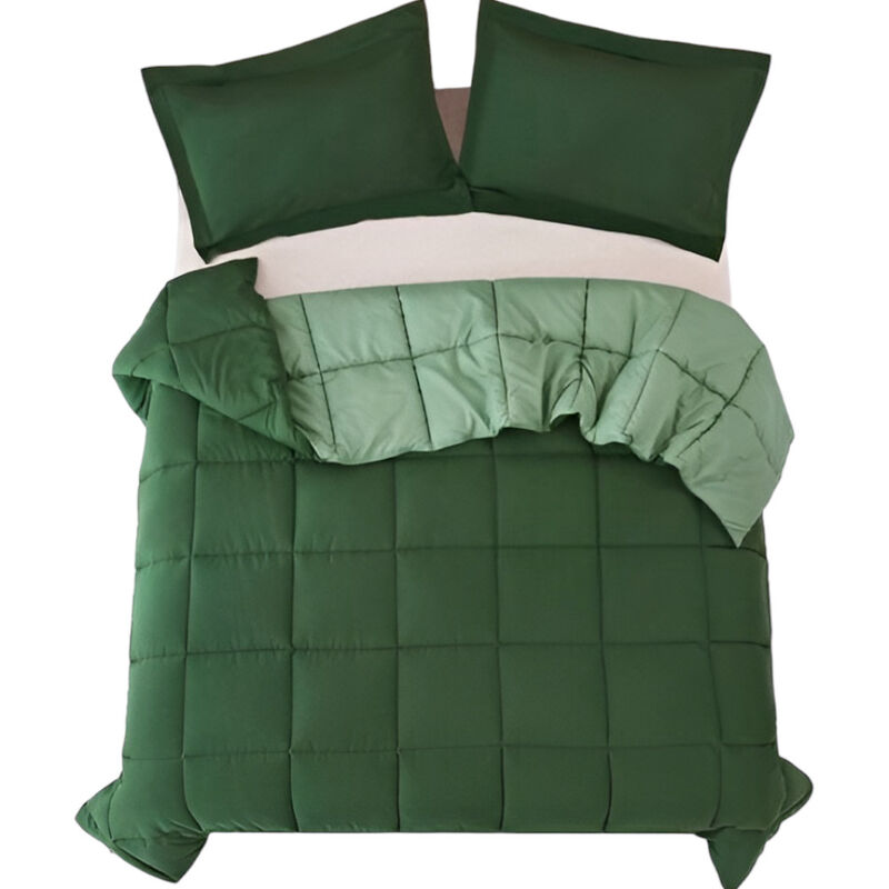 Elegant Traditional Pattern Comforter Set &ndash; Reversible Bedding, 3 Pieces