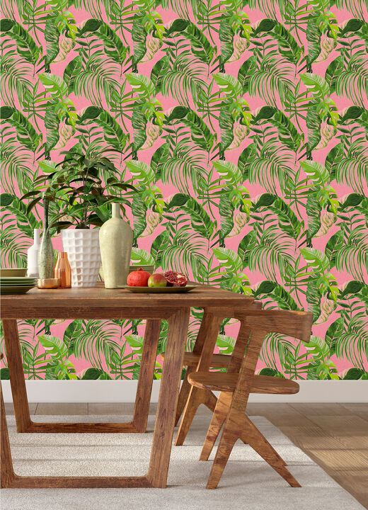 Grover Pink Palmera Wallpaper