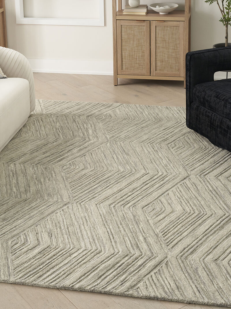 Graceful GRU03 Gray 3'9" x 5'9" Rug