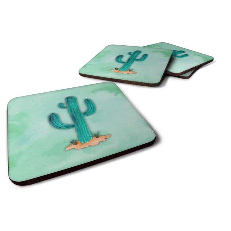Caroline's Treasures Western Cactus Watercolor Decorative coasters, 3.5, Multicolor