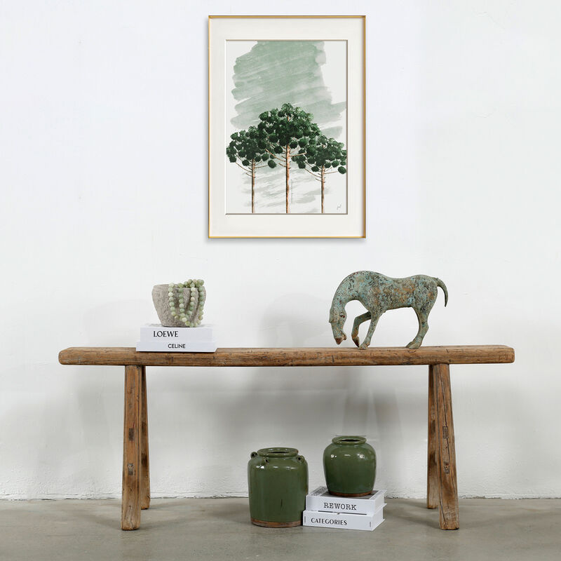 Vintage Reclaimed Entryway Bench in Natural Wood image number 5