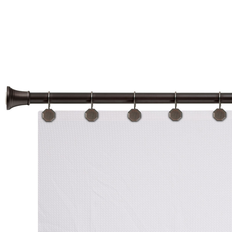 Zinc Shower Curtain Hooks, Set of 12 image number 6