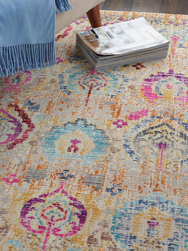 Vintage Kashan VKA04 Ivory/Multicolor 4' x 6' Rug