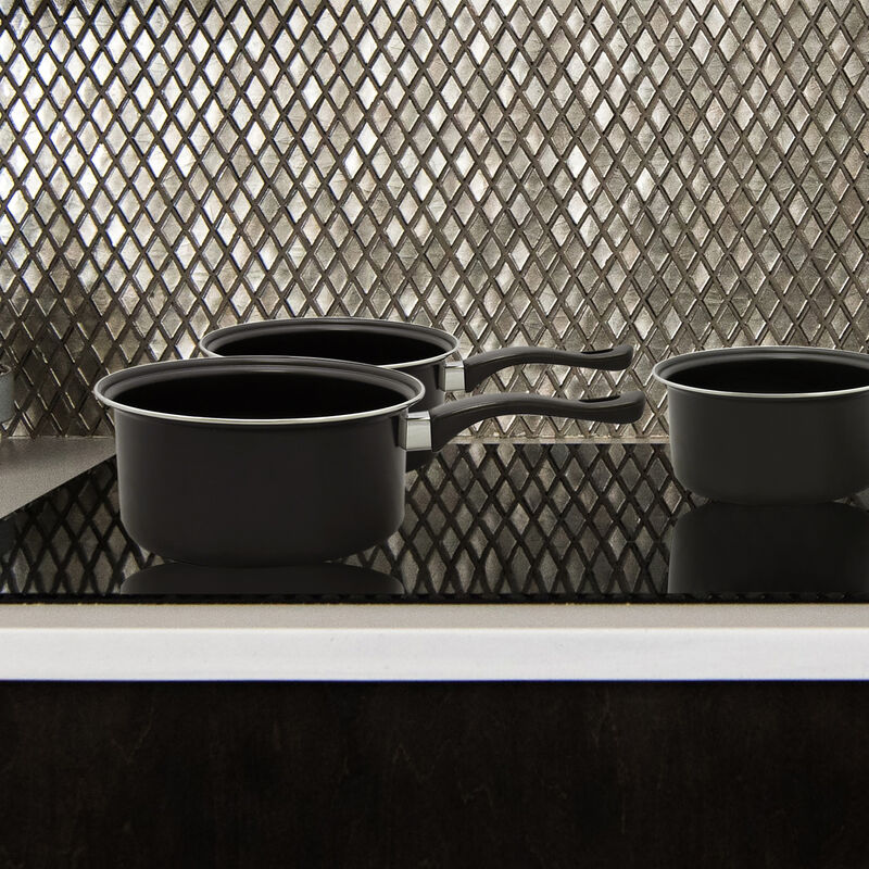 Brentwood 3 Piece Carbon Steel Sauce Pan Set