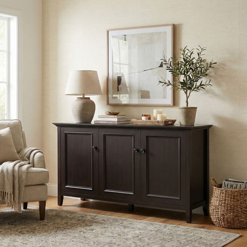 Swilel Wide 3 Door Storage Cabinet image number 2