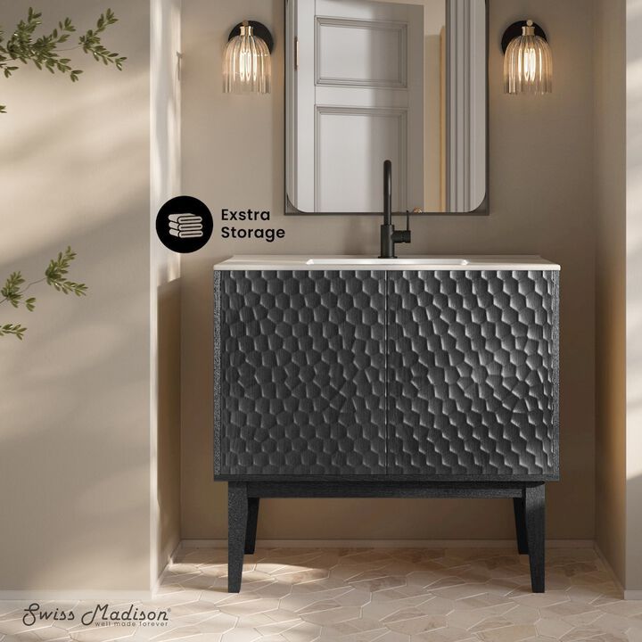 Bosse 36" Freestanding Bathroom Vanity with Sink Top