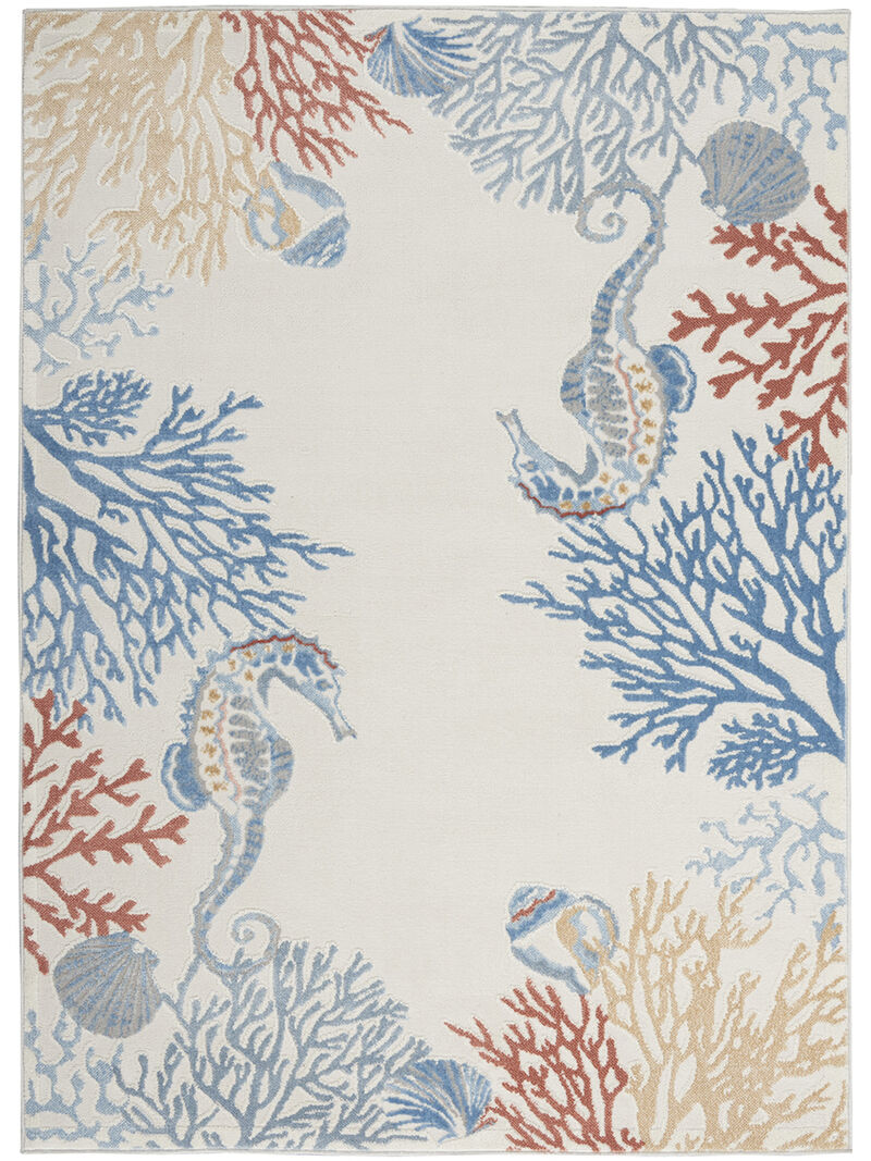 Seaside SDS03 Ivory/Multicolor 5'3" x 7'3" Rug