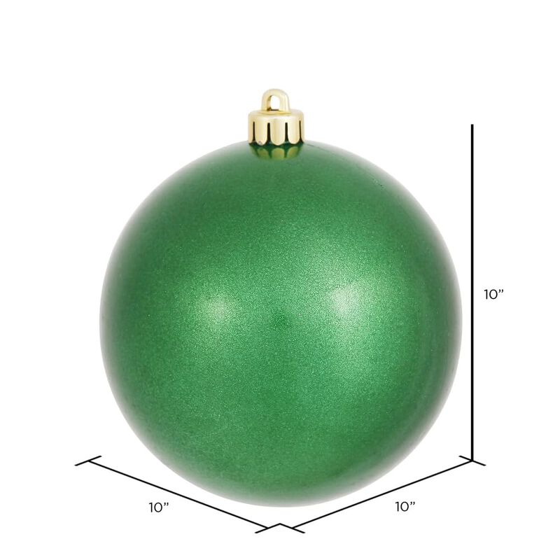 Vickerman Green Candy Ball UV Drilled Cap - image number 1