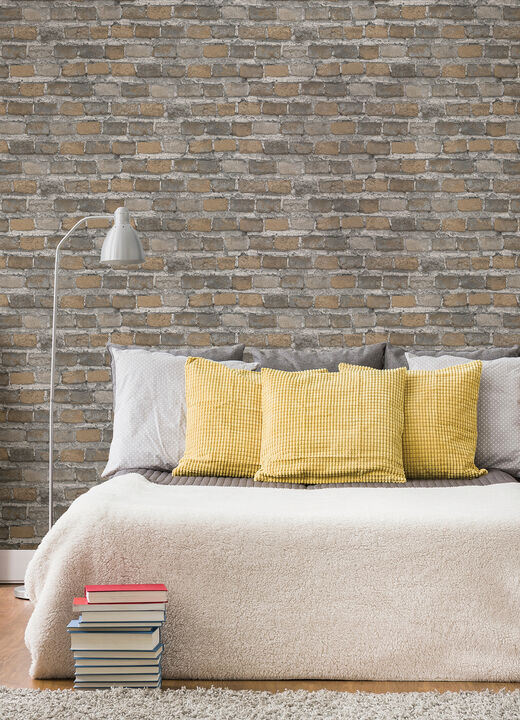 Lennox Neutral Brick Wallpaper