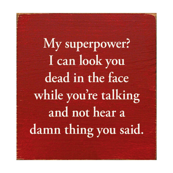 Funny Sarcastic Wooden Sign Wall Decor for Home or Office