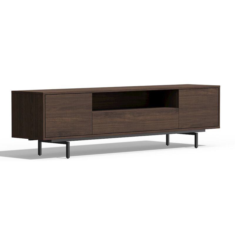 Comfort Pointe Avichi Walnut Laminate 3 Door TV Console
