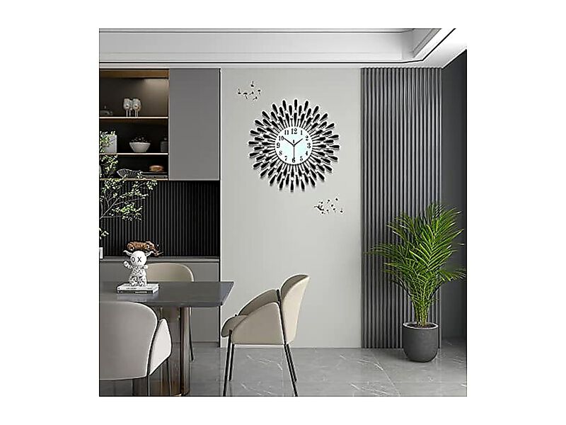 Large Wall Clocks Living Decor Big Modern Silent Clock Non Ticking Bedroom image number 1