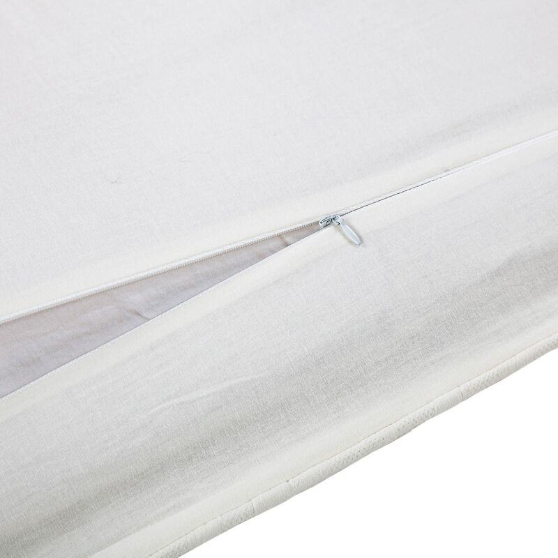 Porto White Twin Duvet Cover Set image number 6