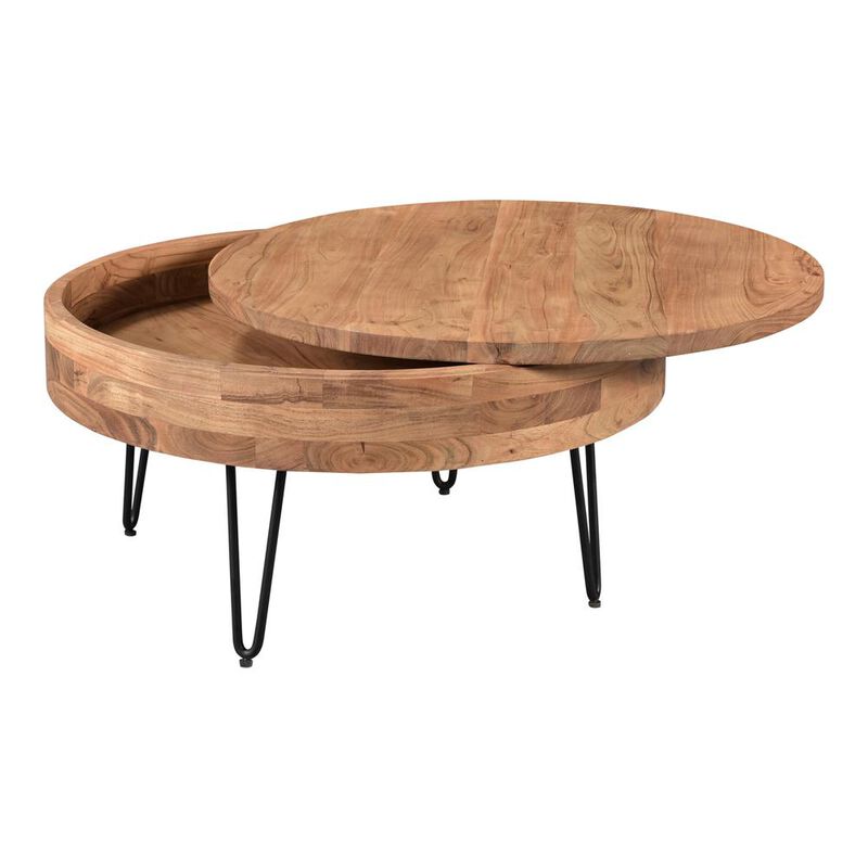 Moe's Home Collection Privado Storage Coffee Table Natural