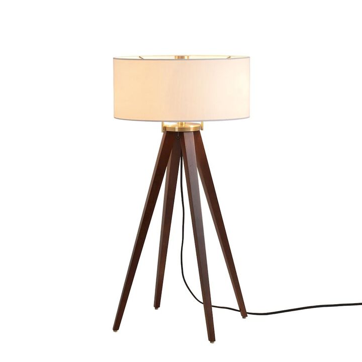 NOVA OF CALIFORNIA Quattro Table Lamp - Dark Walnut