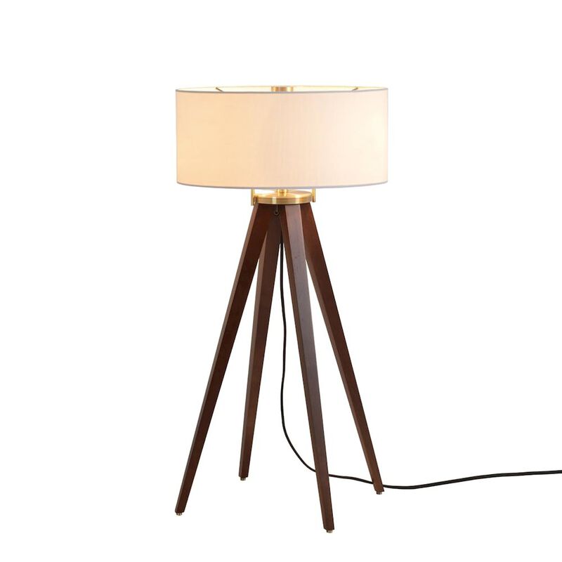 NOVA OF CALIFORNIA Quattro Table Lamp - Dark Walnut