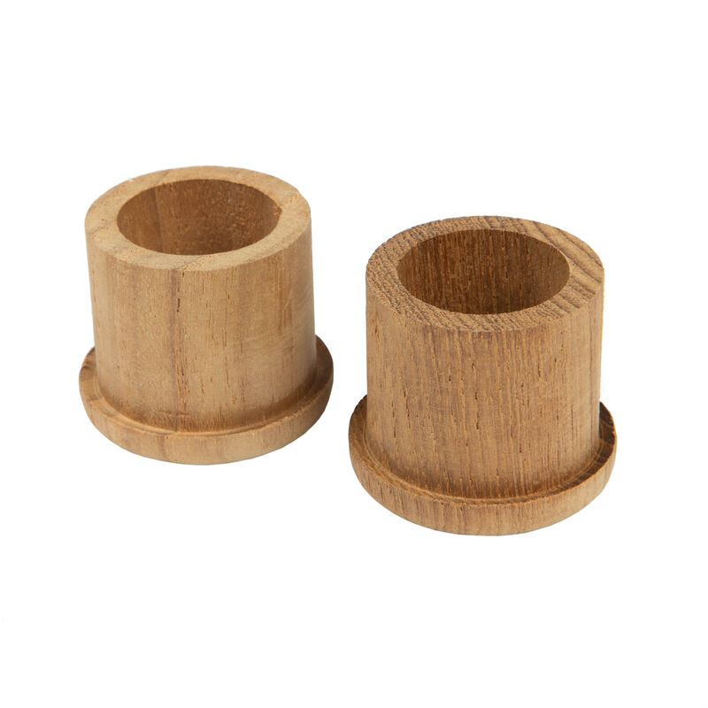 HomeRoots Set of Two Brown Wood Round Open Circle Drawer Pull Knobs image number 3