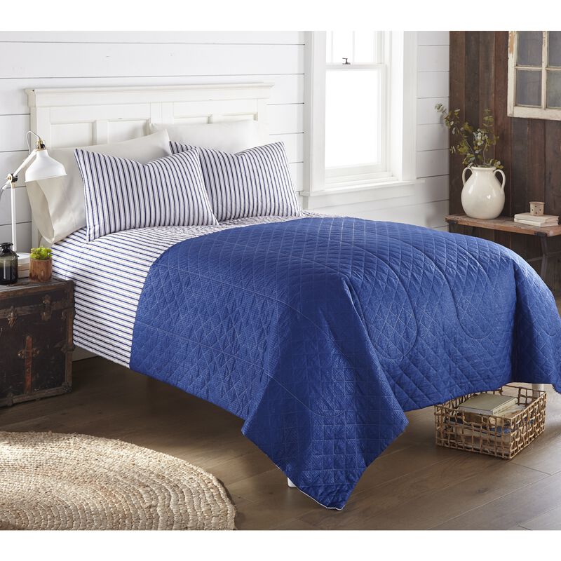 Seersucker 6-in-1 Quilt Set Americana Stripe