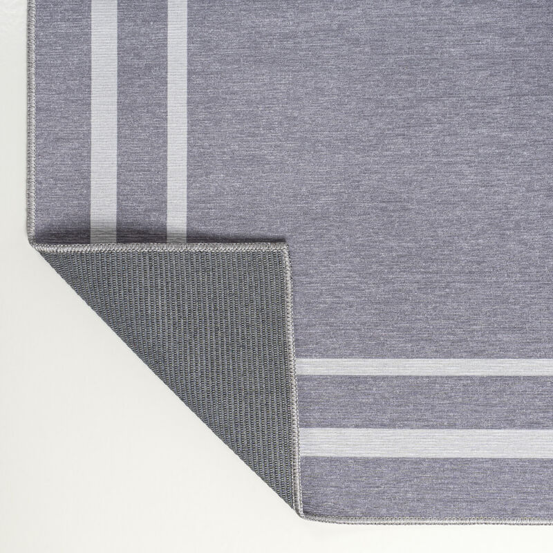 Sloane Classic 2-Stripe Border Washable Area Rug