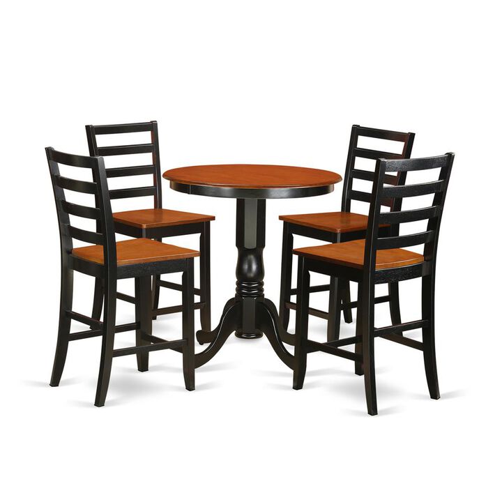5 PC counter height Dining set-pub Table and 4 dinette Chairs.
