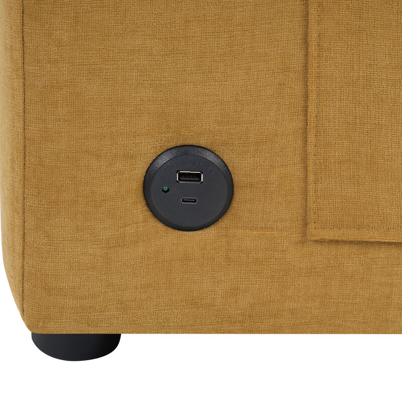 Merax Modern Sectional Sofa  L-shaped Sofa Couch with a Curved Chaise Lounge