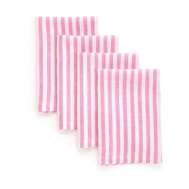Linen Dinner Napkins - Amalfi Stripe image number 0