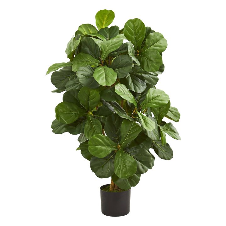 Nearly Natural 3.5-in Fiddle Leaf Artificial Tree
